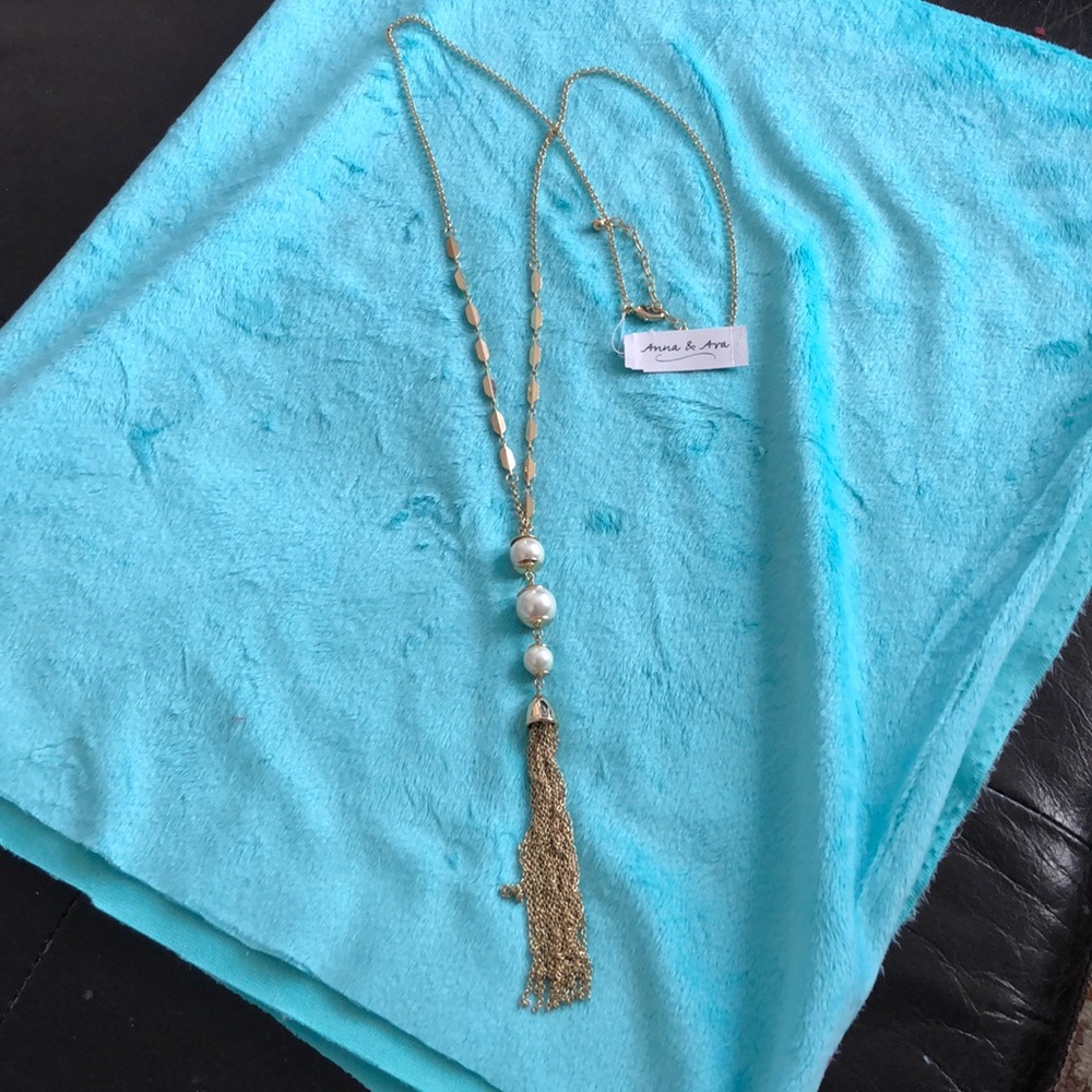 Ava and Anna chain tassel pendant necklace